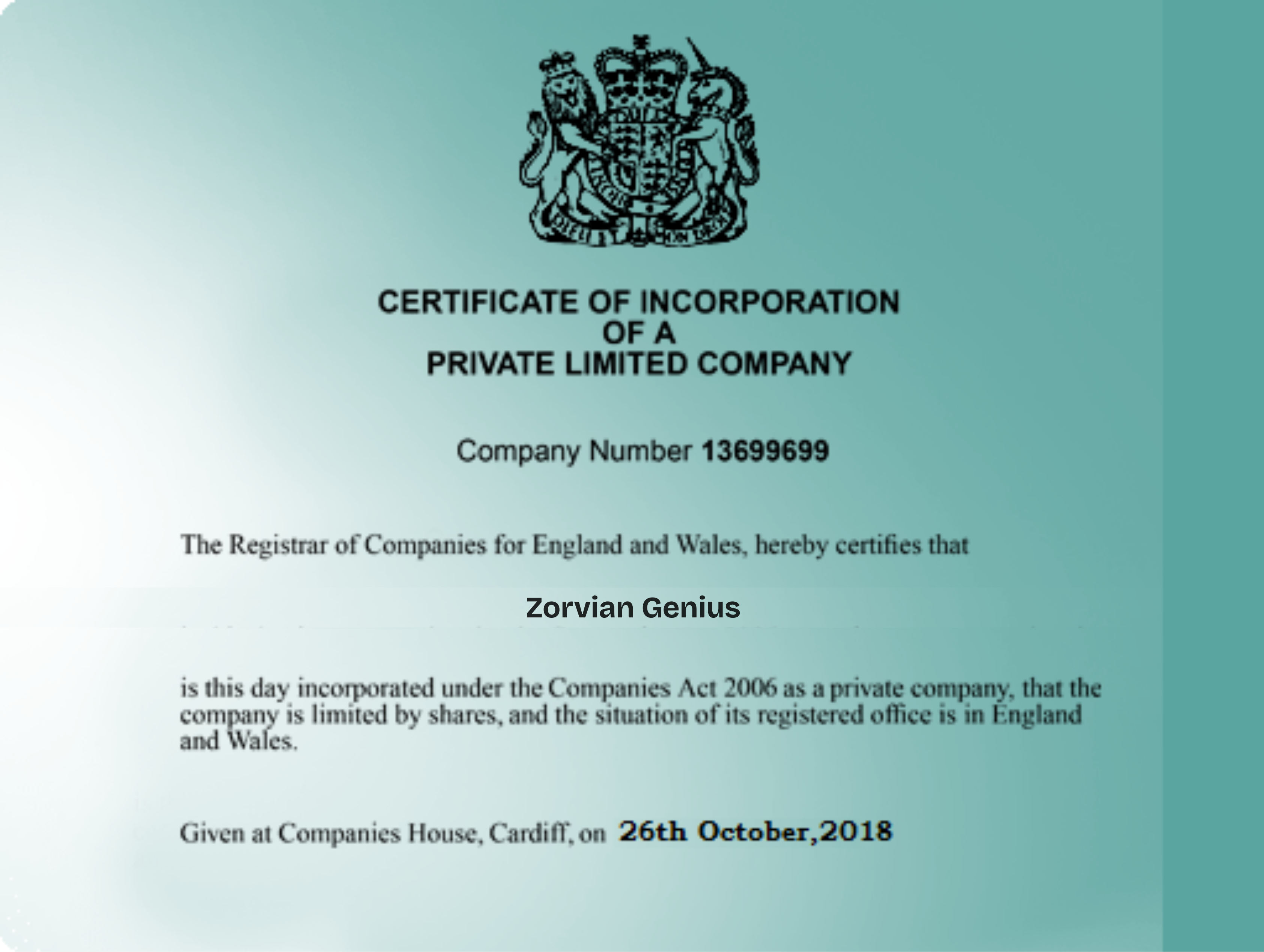 Shariah Compliance Certificate